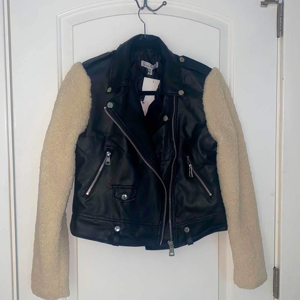 NEW ✨ Leather & Sherpa Jacket